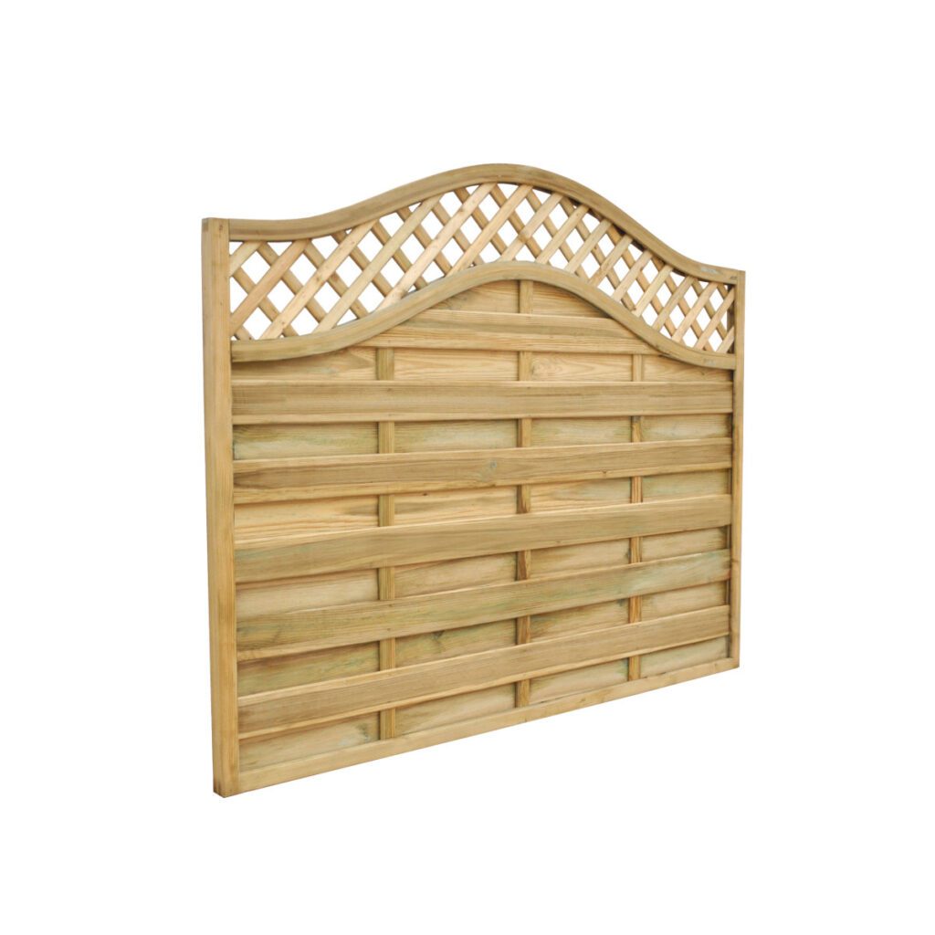 Forest Garden 1.8m x 1.5m Pressure Treated Decorative Europa Prague Fence Panel – Pack of 3 5013053153604 2